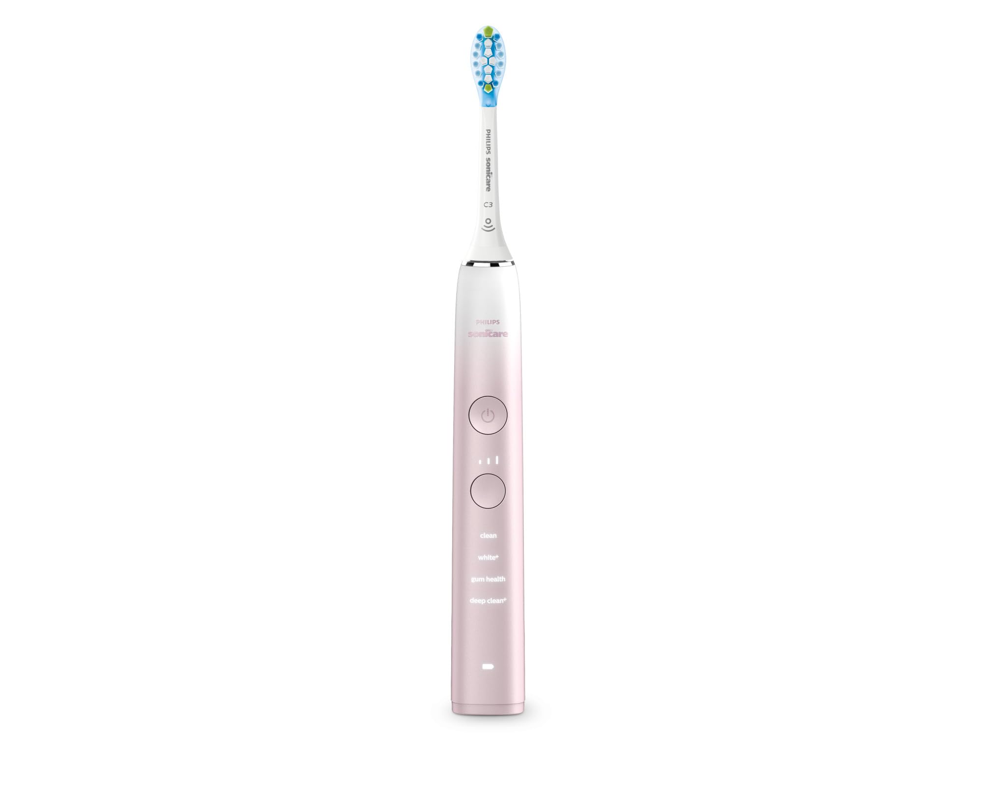 Philips Sonicare DiamondClean 9000 Special Edition Rechargeable Electric Toothbrush - HX9911/90 in White & Pink | Professional Teeth Cleaning for Whitening, Plaque Removal & Gum Care | Perfect for Travel & Home Use