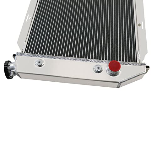 1975-1979 Ford Lincoln Montego Mercury Cougar LTD II V8 Aluminum Radiator - 3 Row Cooling System with 2x12