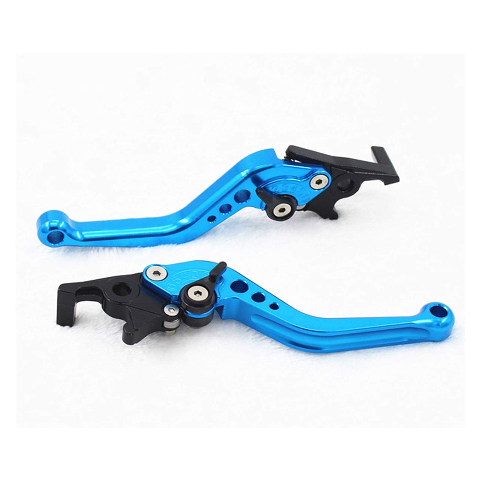 1 Pair CNC Metal Adjustable Motorcycle Hand Brake Handle Grip - Durable & Comfortable for Cruiser, Sport Bike, and Off-Road Adventures