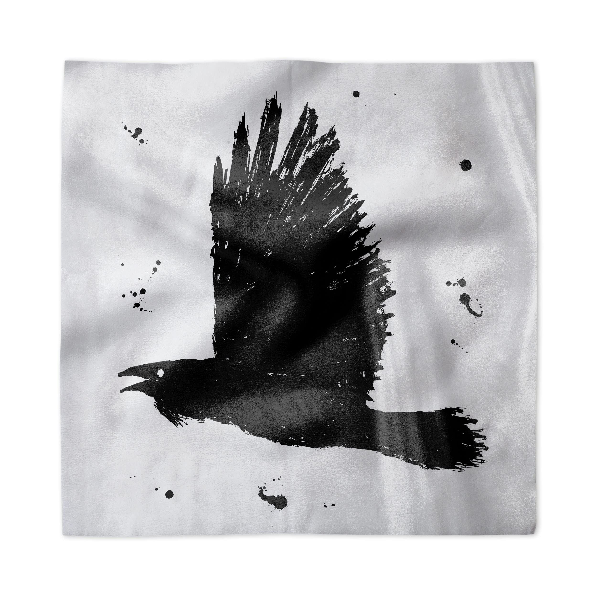 Ambesonne Gothic Crow Napkins Set of 4 - 18
