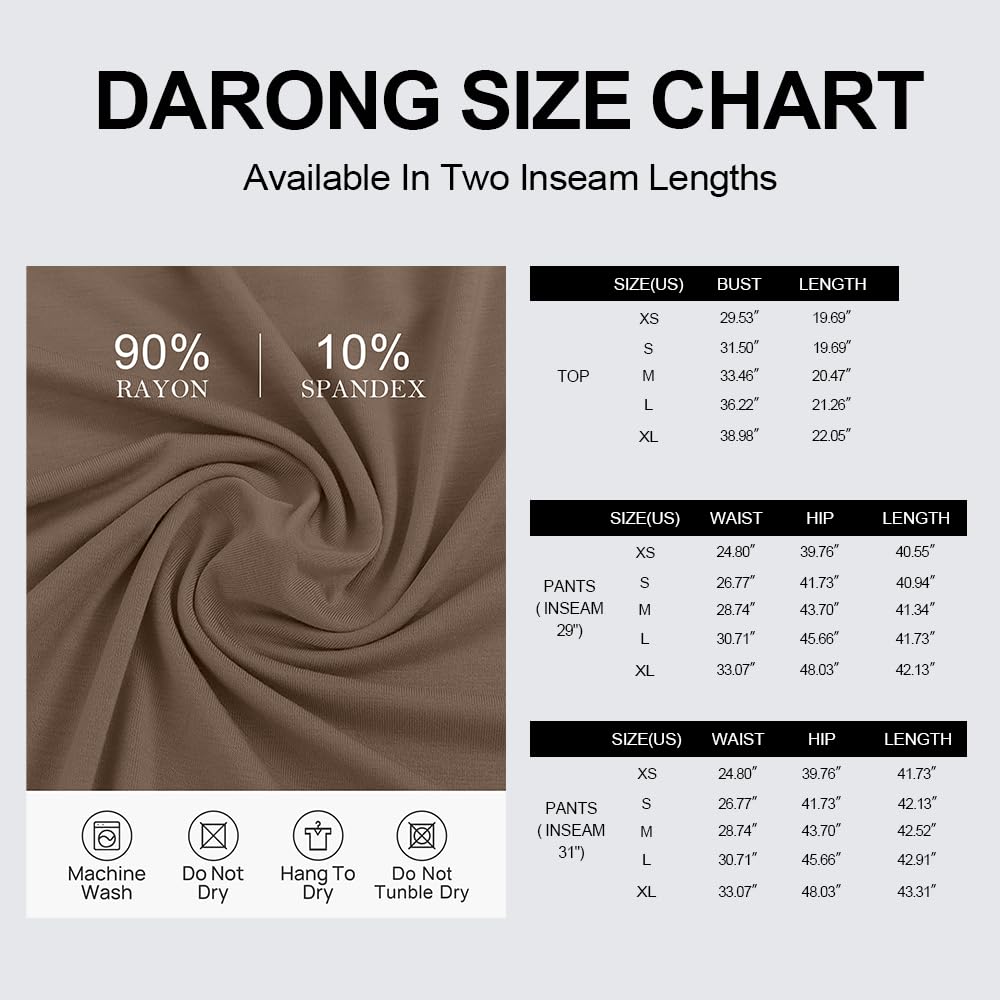 Darong Women's 2 Piece Lounge Set - Ruched Short Sleeve Top & High Waisted Wide Leg Pants Tracksuit Outfit | Casual Wear, Yoga, Home Comfort, Street Style Fashion