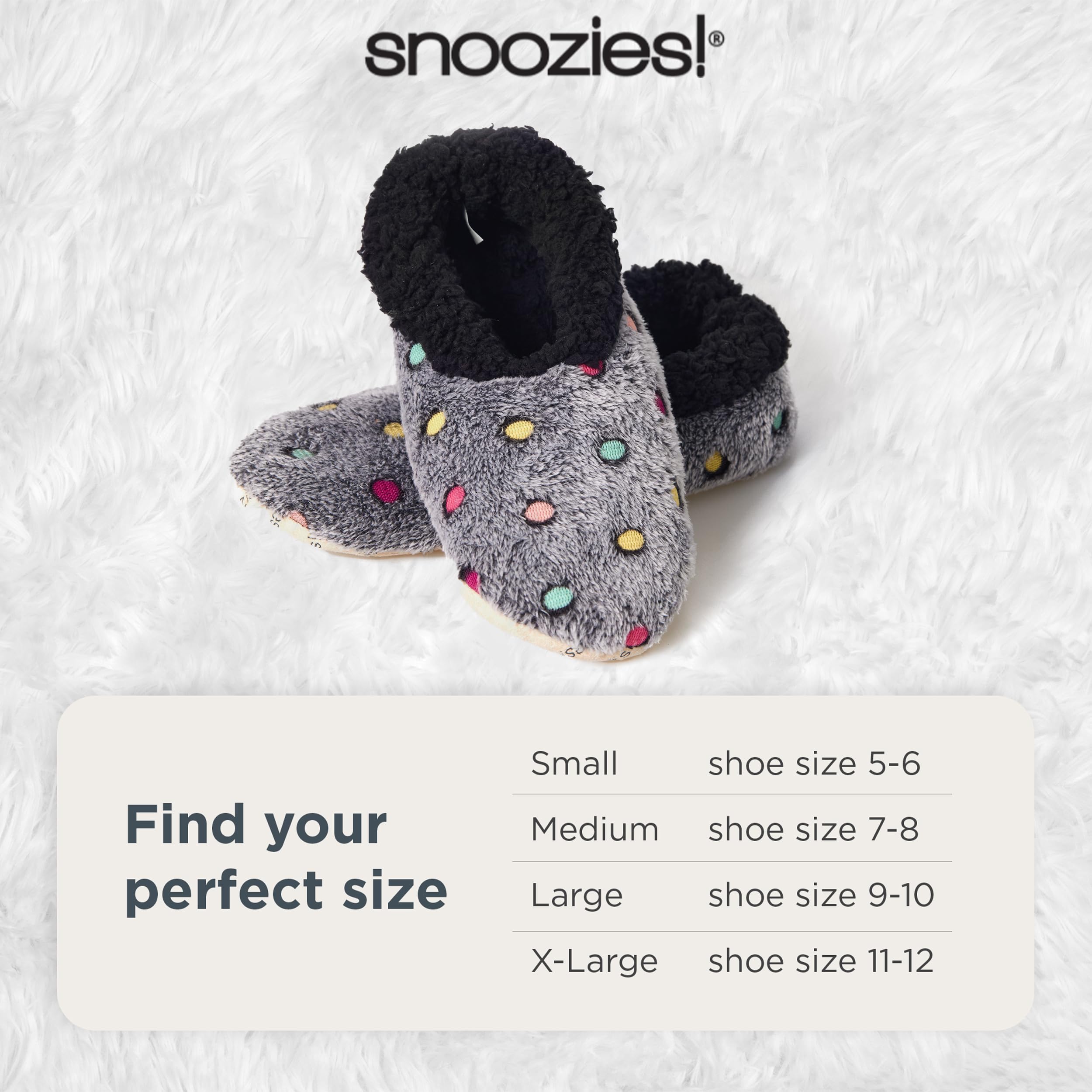 Women's Cozy Sherpa Slipper Socks - Soft Fuzzy House Slippers with Colorful Dots Pattern | Warm Indoor Footwear for Relaxing at Home, Lounging & Winter Comfort