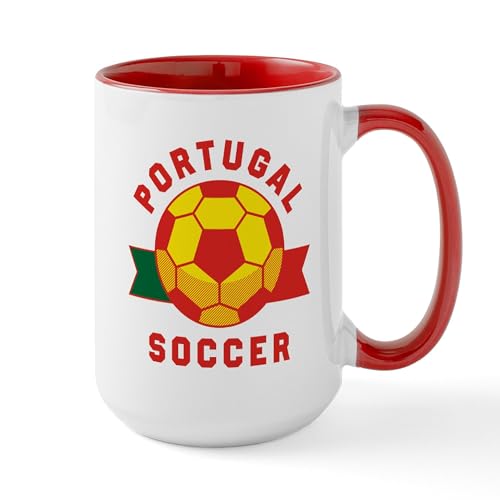White/Red Inside - Portugal Soccer Mugs