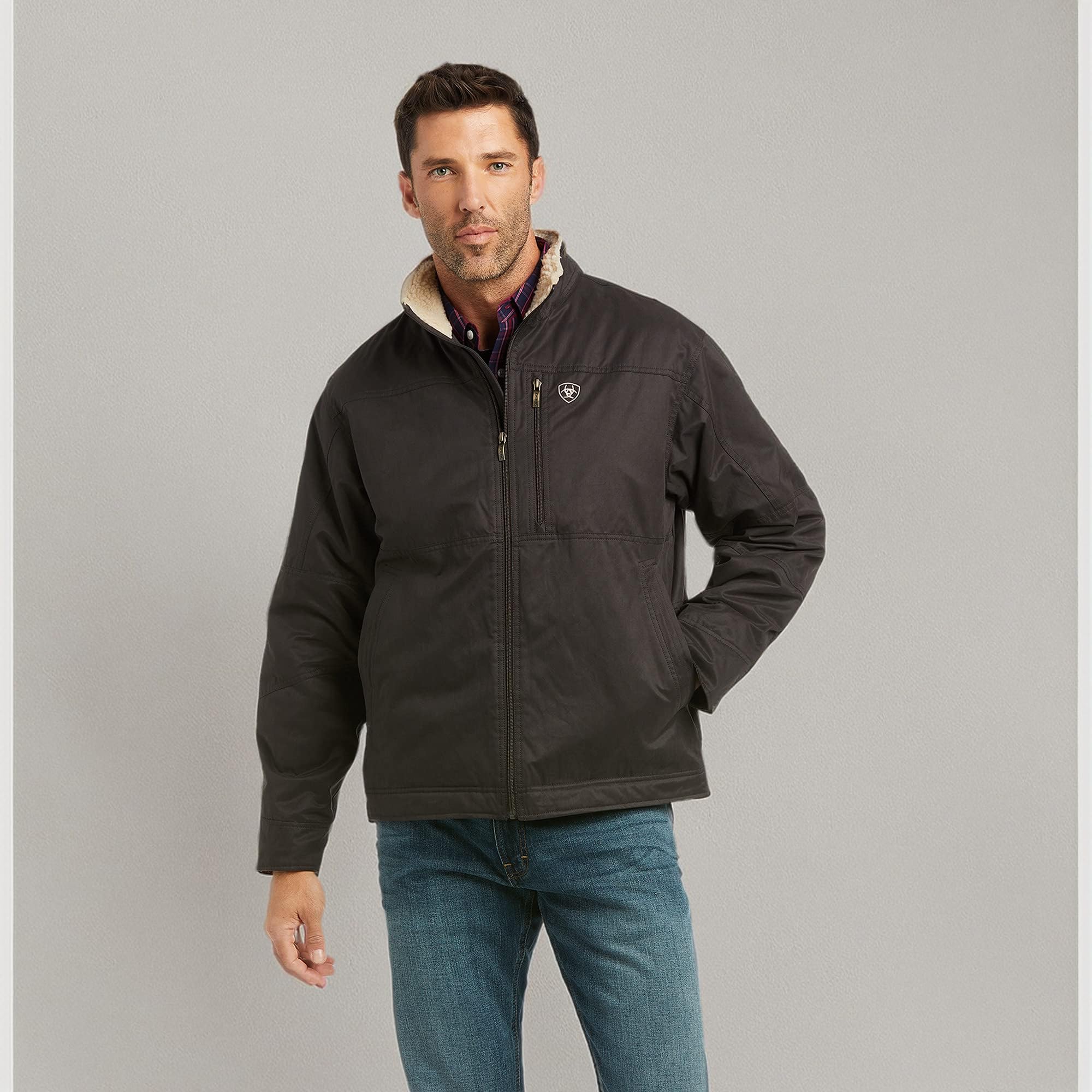 ARIAT Men's Grizzly Canvas Work Jacket - Durable Outdoor Hunting & Ranch Coat for Cold Weather Protection
