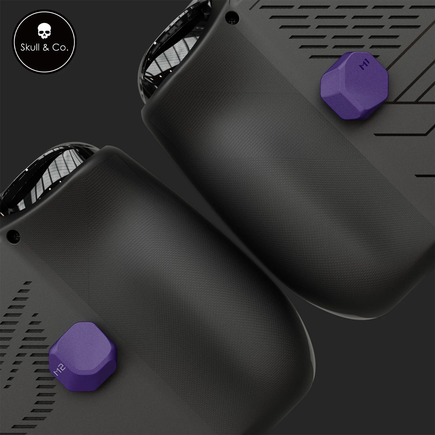 Skull & Co. ROG Ally X Back Button Controller Grips - Neon Yellow (4-Piece Set) | Enhanced Grip for ASUS ROG Ally | Perfect for Gaming on the Go