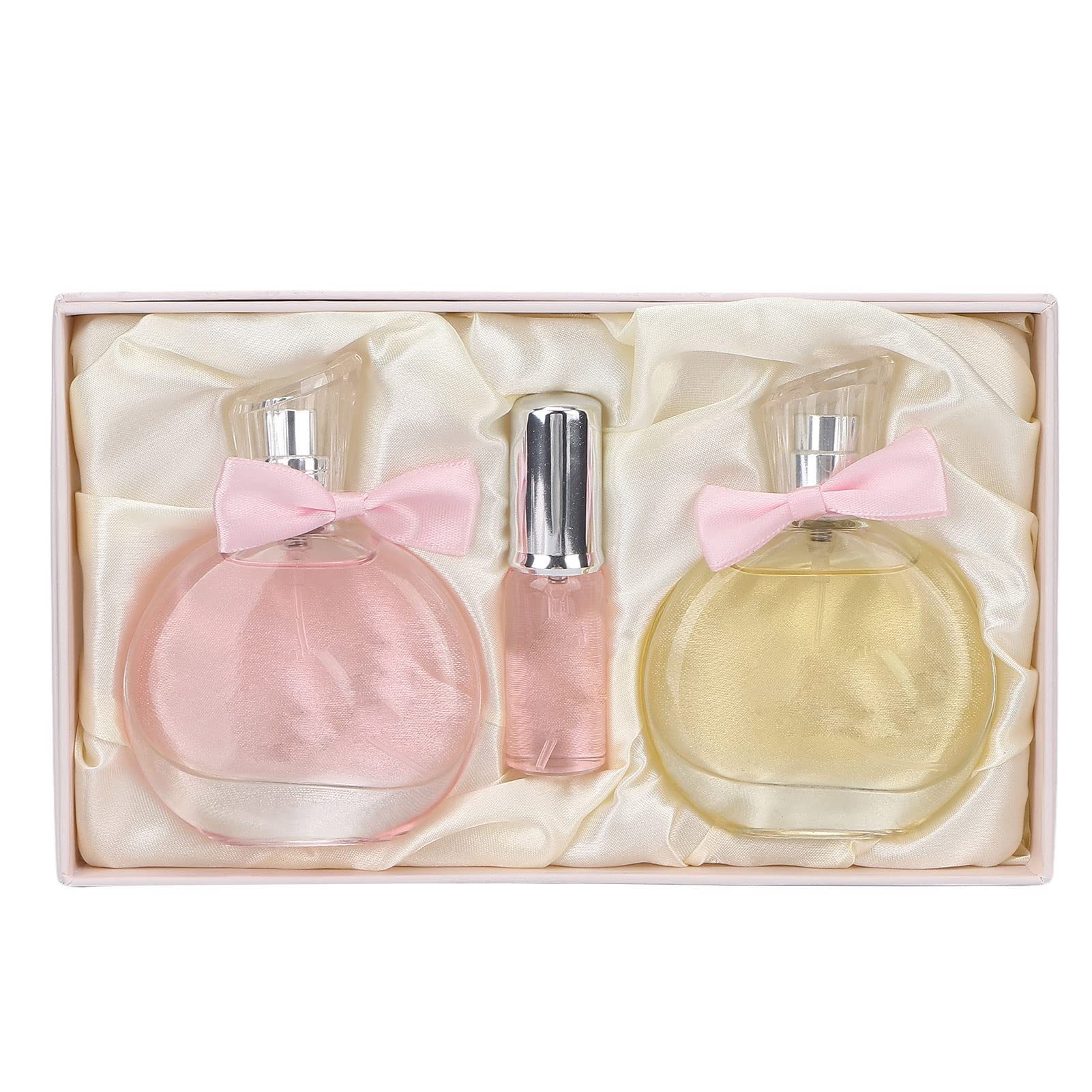DOUQIFEI Women's Perfume Gift Set - Floral Fragrance with Rose, Gardenia, Jasmine, Lily & Lychee Notes | Elegant Perfume Spray for Women | Perfect for Valentine's Day, Christmas, Date Night & Special Occasions (Rose Gold)