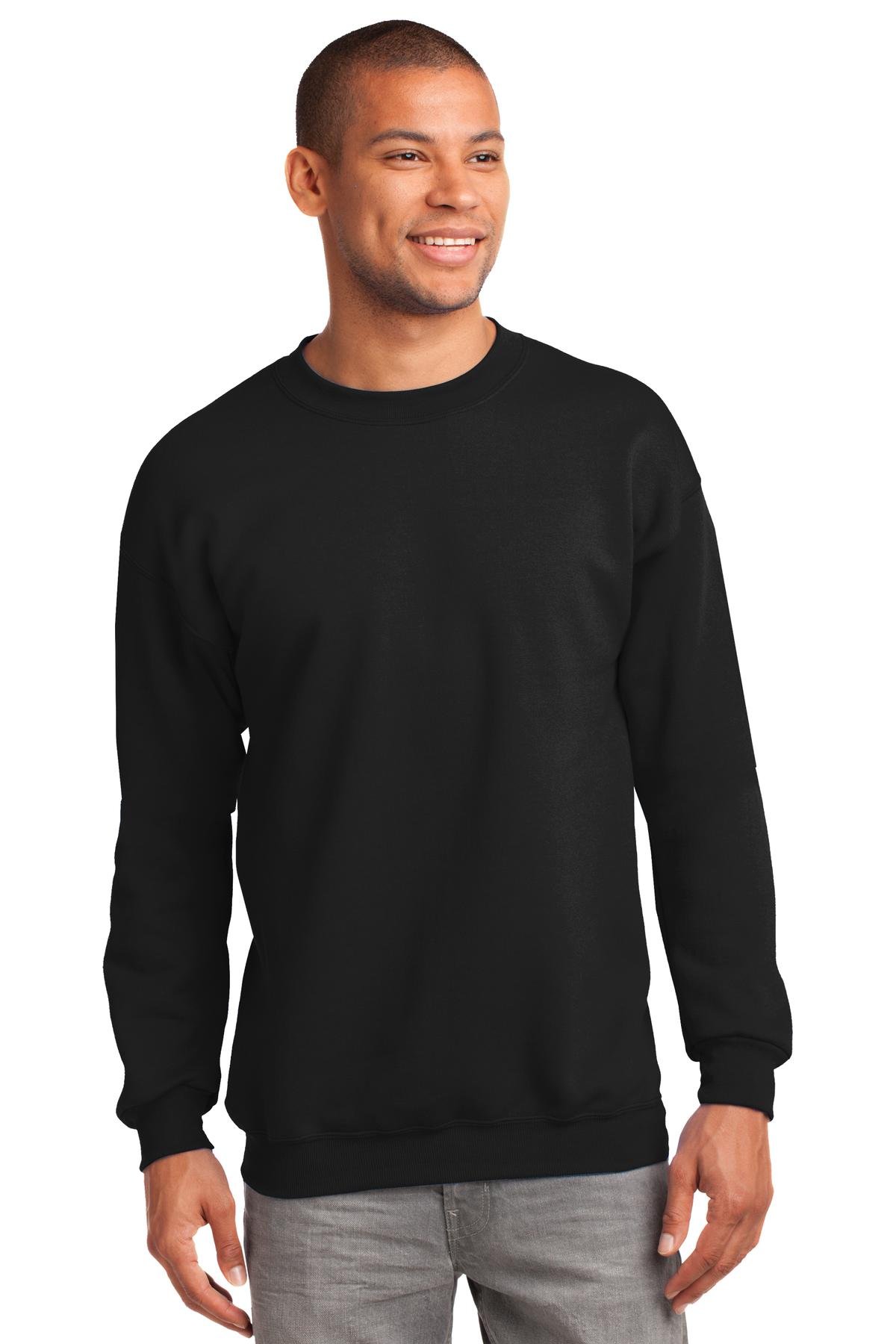 Port & Company Men's Tall Ultimate Crewneck Sweatshirt - Soft Cotton Blend Pullover for Casual Wear, Work & Lounge | Comfortable Tall Fit for Big & Tall Men