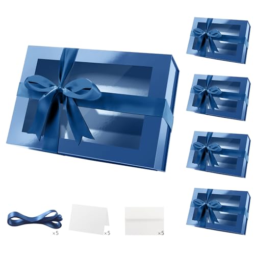Blue-13.5x9x4.1 Inches-Pack of 5