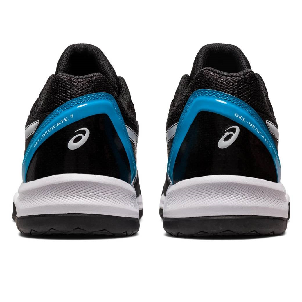ASICS Gel-Dedicate 7 Men's Tennis Shoes - Lightweight & Durable Court Shoes for Men (Black/Blue) | Perfect for Tennis, Pickleball & Casual Wear