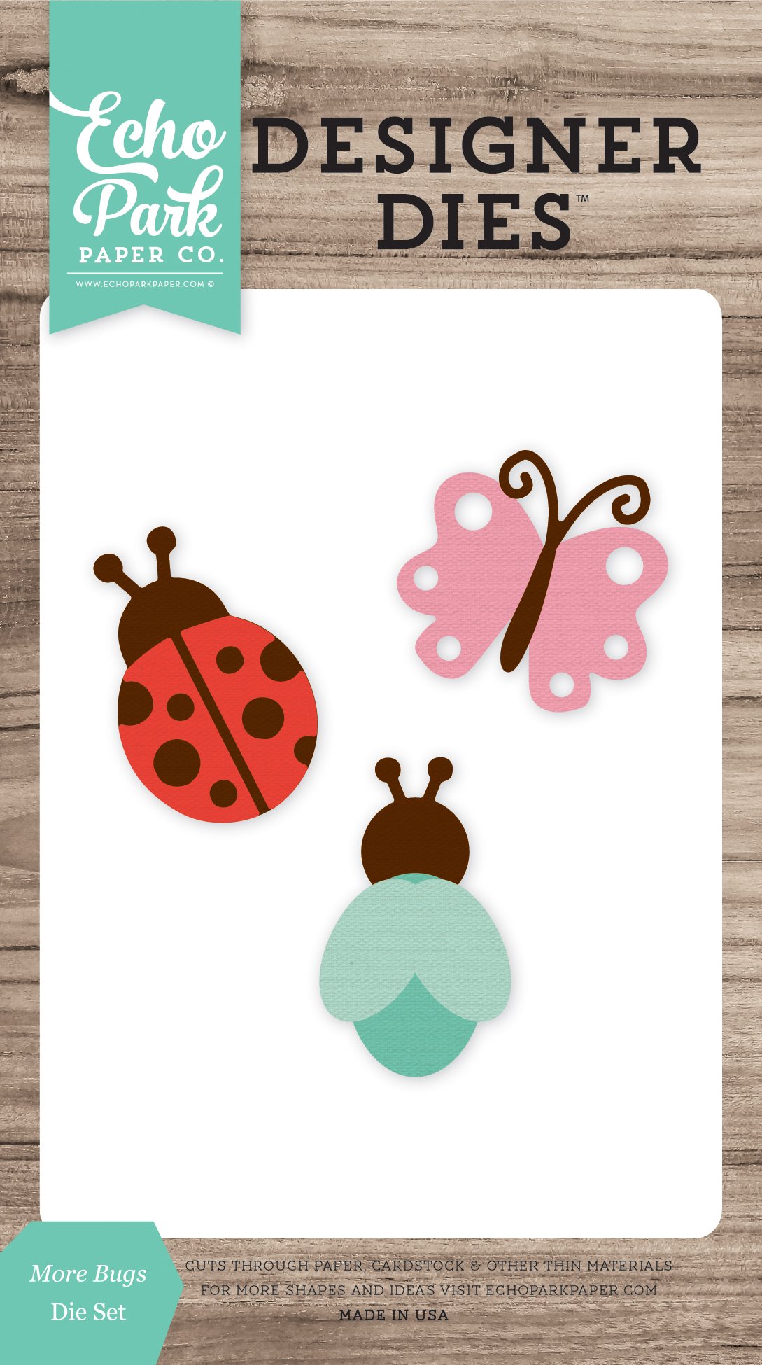 Echo Park Paper Company Bugs Die Set - Scrapbooking & Card Making Supplies for DIY Crafts, Home Decor, and Paper Art Projects