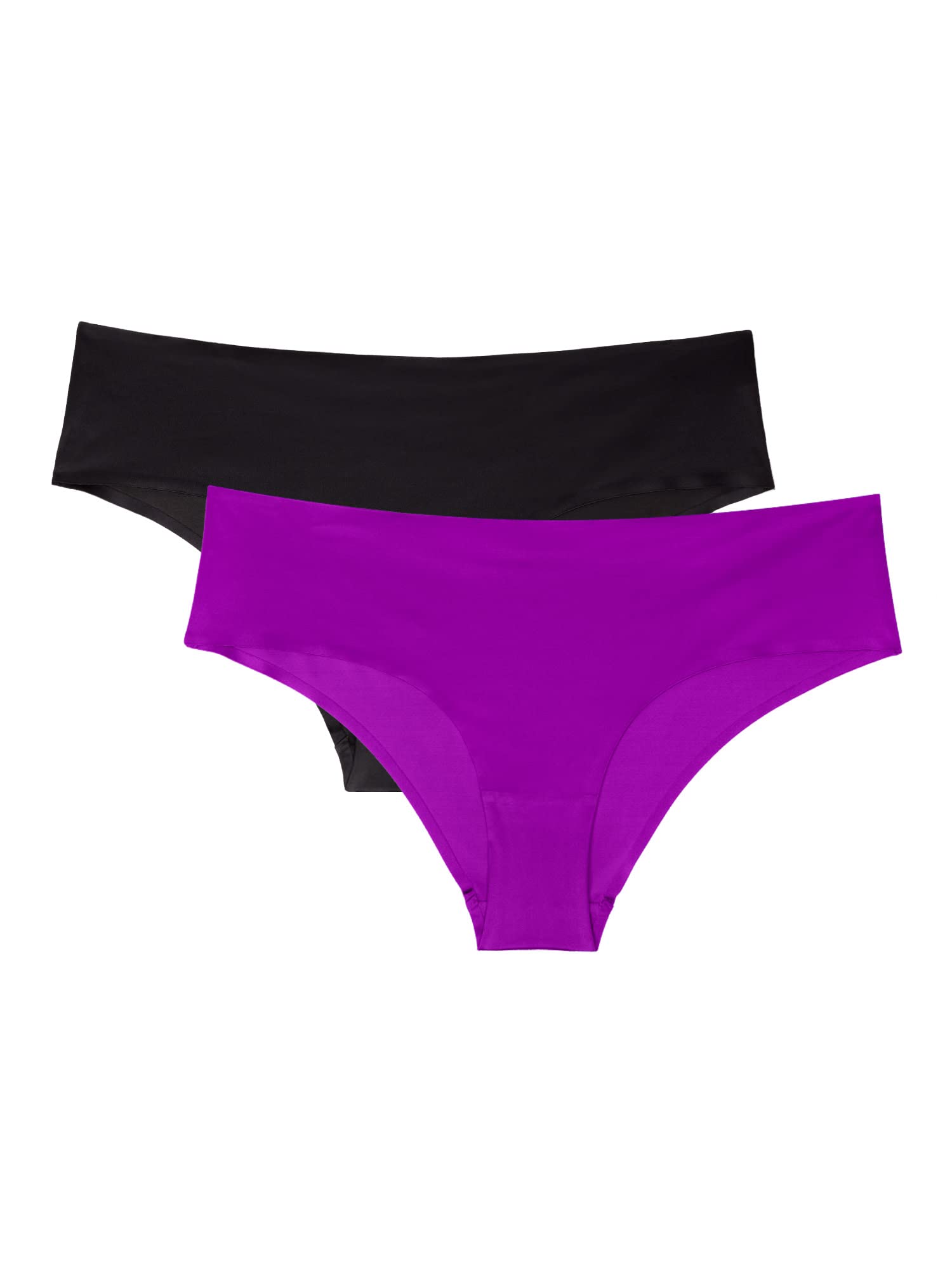 Smart & Sexy Women's No-Show Seamless Panties 2-Pack - Invisible Underwear for Yoga, Workout & Everyday Comfort