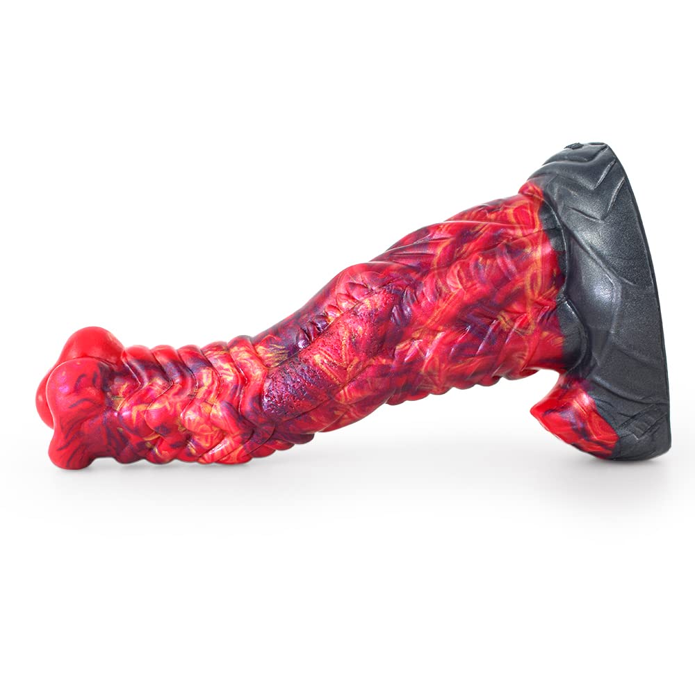 BeHorny Liquid Silicone Alien/Fido Dildo Sex Toy with Strong Suction Cup - Realistic Adult Toy for Solo Play, Couples & BDSM Fantasy (Black)