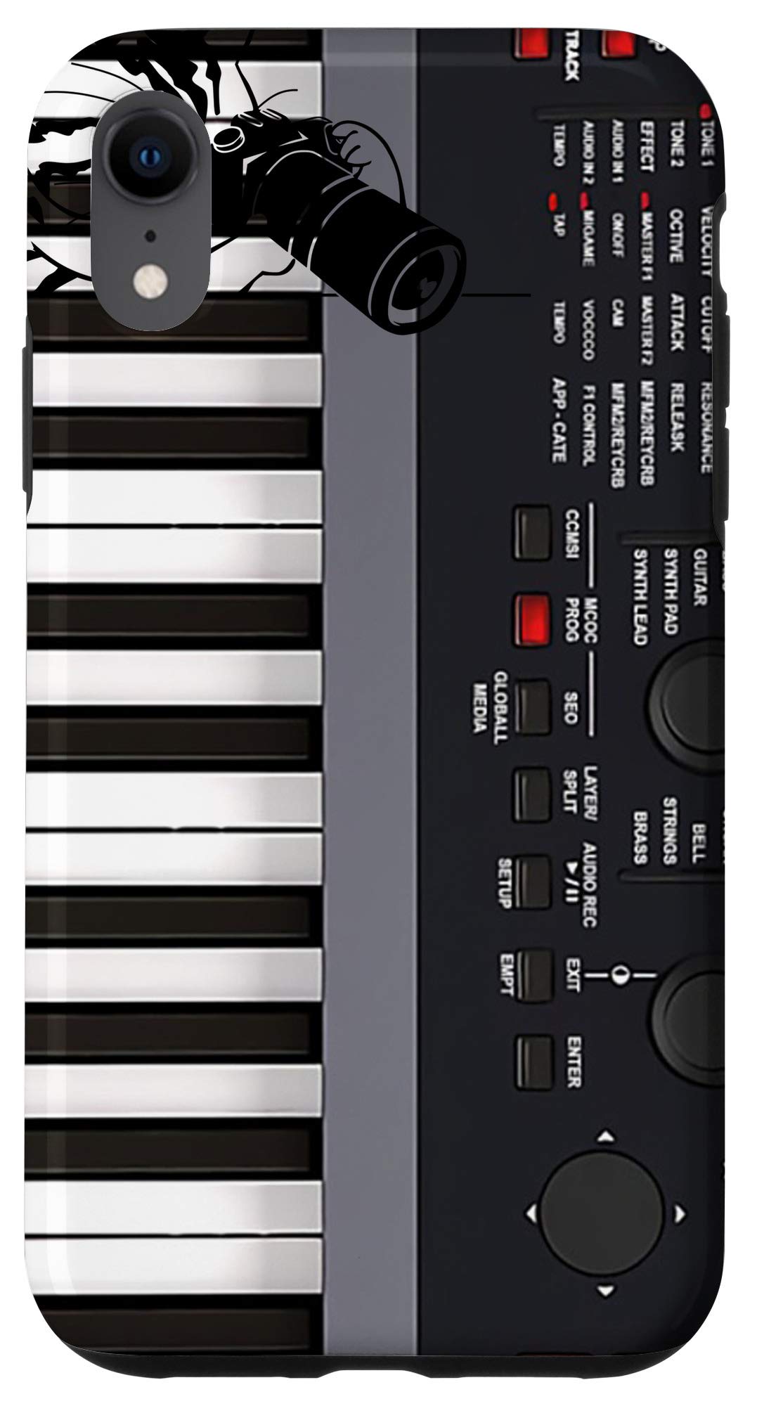 iPhone XR Piano Keyboard Case - Music & Gaming Accessory