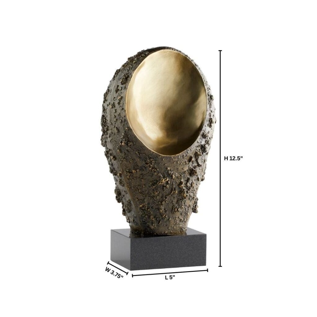 Cyan Design 11464 Delos Sculpture in Gold - Elegant Home Decor for Living Room, Office & Gift Ideas