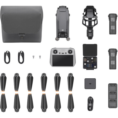 DJI Mavic 3 Pro Drone with Fly More Combo & DJI RC - 4K Camera, 46 Mins Flight Time, Omnidirectional Obstacle Sensing - Perfect for Aerial Photography, Travel Vlogging & Outdoor Adventures