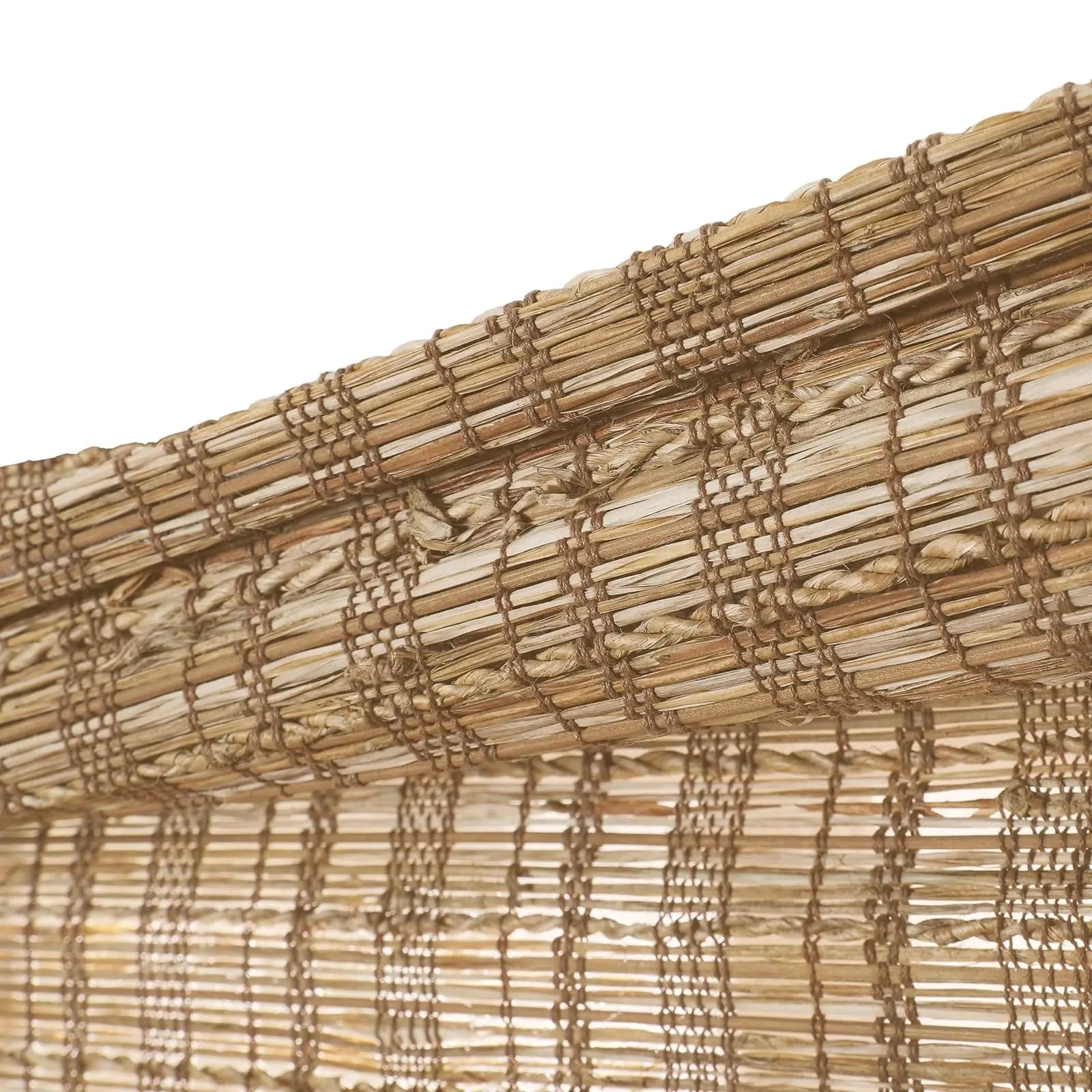 Natural Jute Bamboo Woven Window Shade - Cinnamon Brown | Eco-Friendly Room Darkening Shades for Living Room, Bedroom & Office