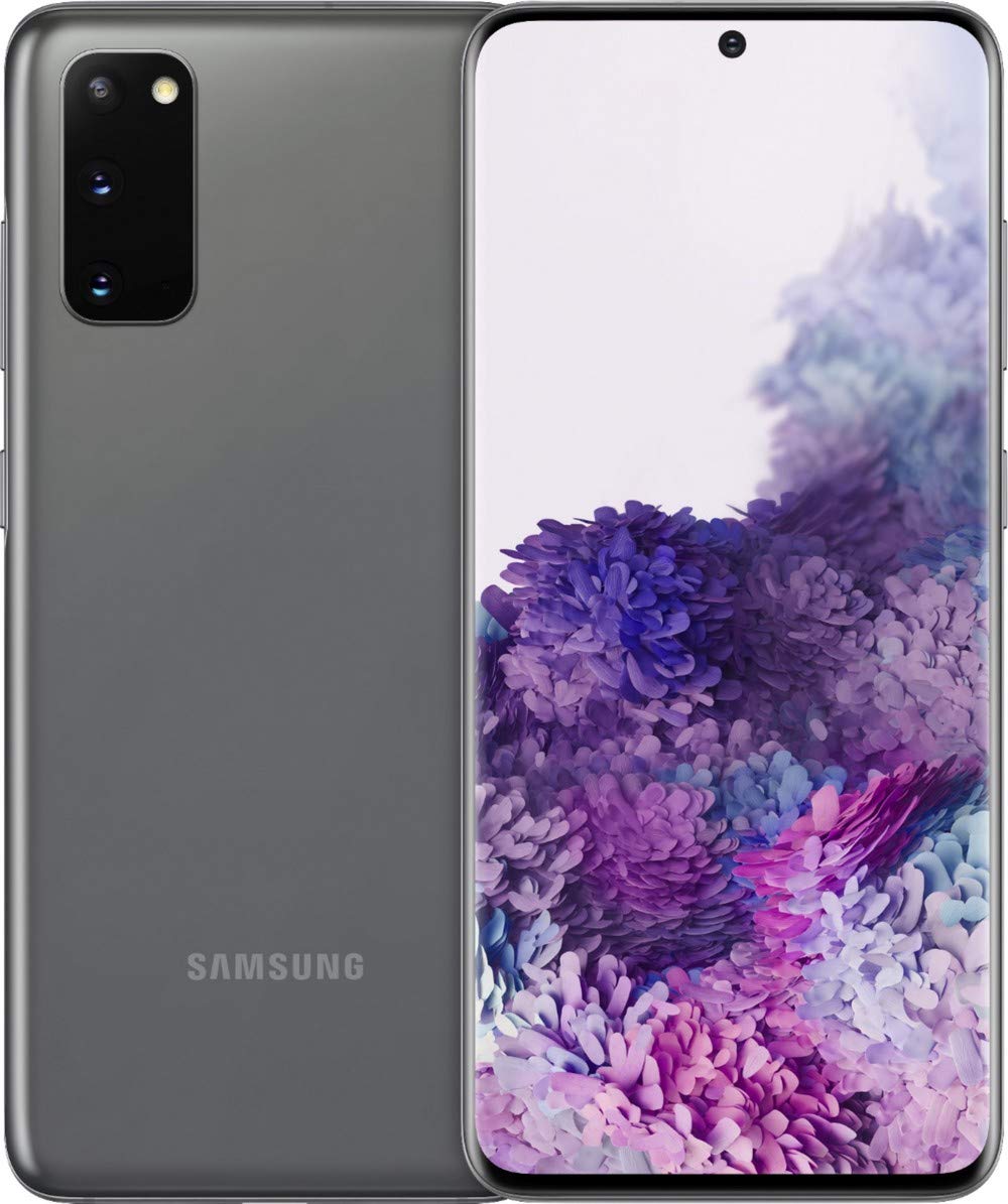 Samsung Galaxy S20 5G Smartphone 128GB Unlocked - Cosmic Gray (Renewed Premium Certified) | Verizon Compatible | Fast 5G Speed, Pro-Grade Camera | Perfect for Streaming, Gaming & Business Use