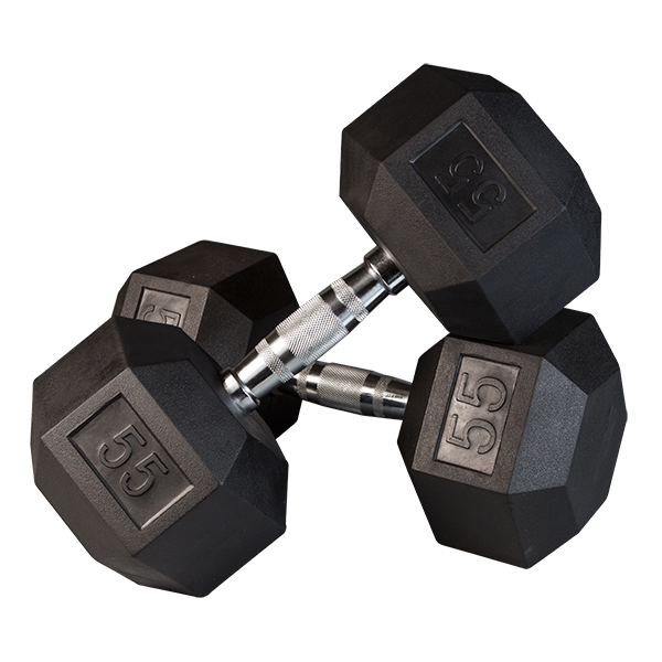 Premium Rubber Hex Dumbbells for Home Gym - Weight Lifting Equipment for Strength Training & Fitness - Ideal for CrossFit, Bodybuilding & Home Workouts