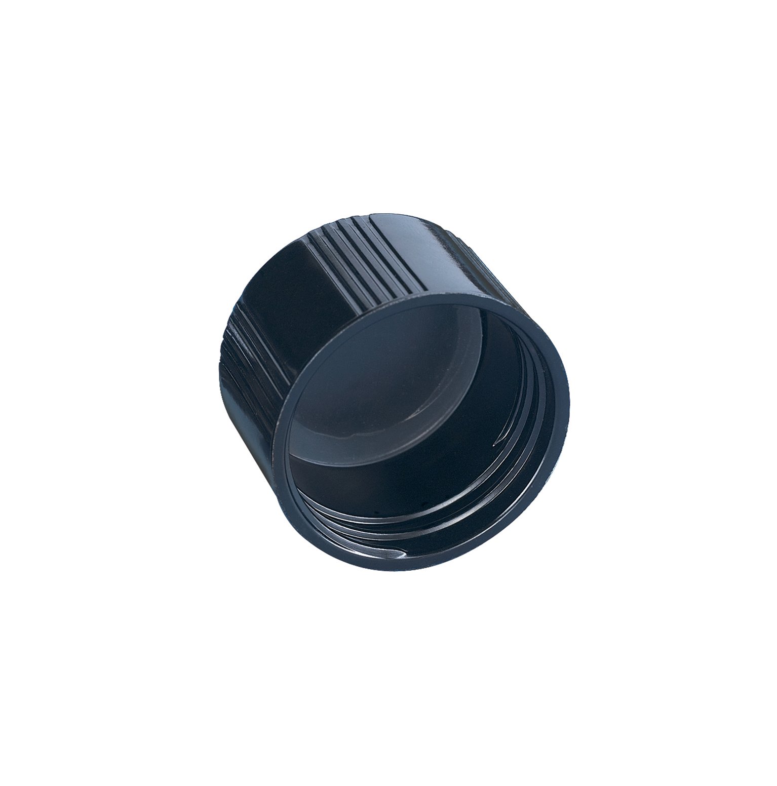 Kimble Phenolic Black Screw Caps with Solid PE Liners - 48-400 Size (144-Pack) | Chemical-Resistant Bottle Closures for Laboratories & Industrial Use