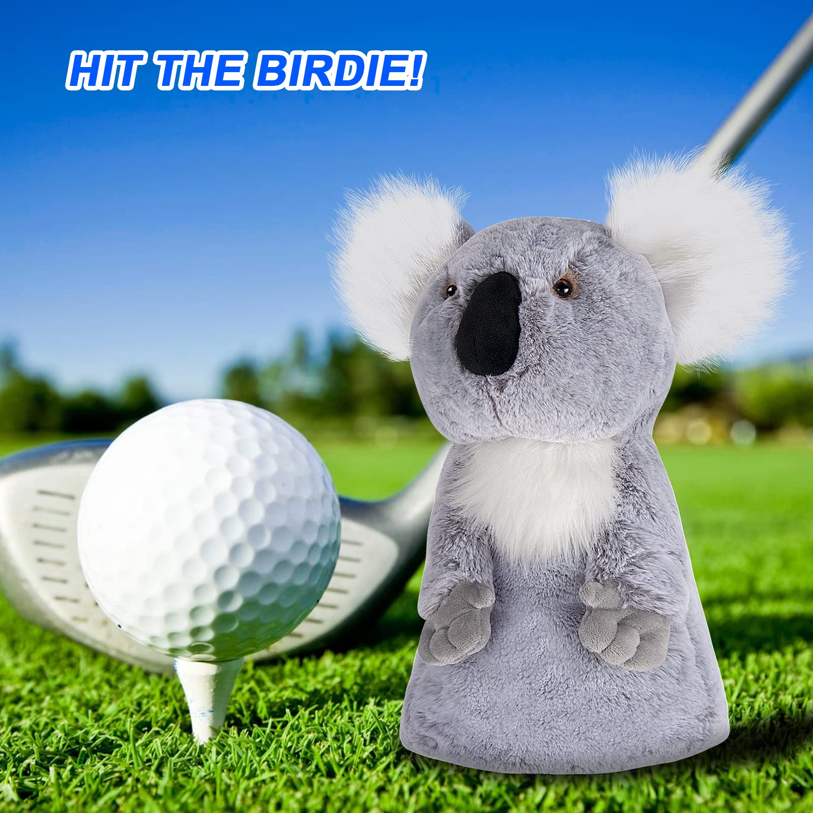 Koala Golf Club Headcovers for Woods & Drivers - Premium Animal Design Golf Head Covers for Men & Women | Perfect for Golf Course Protection & Style Enhancement