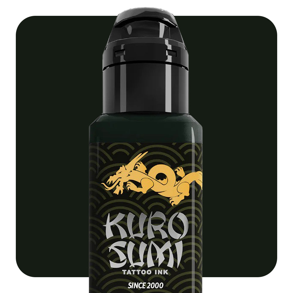 Kuro Sumi Deep Bronze Tattoo Ink - Professional Quality, Various Sizes for Tattoo Artists | Perfect for Realism, Shading, and Fine Line Work
