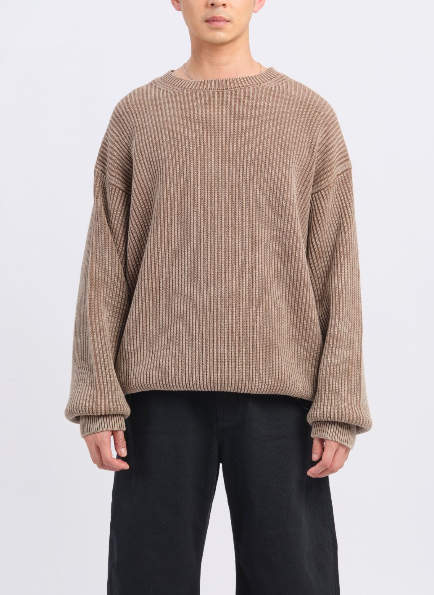 Premium Heavy Washed Cotton Knitted Pullover Sweater - Cozy Oversized Winter Sweater for Women & Men | Perfect for Casual Outfits, Layering & Cold Weather Fashion