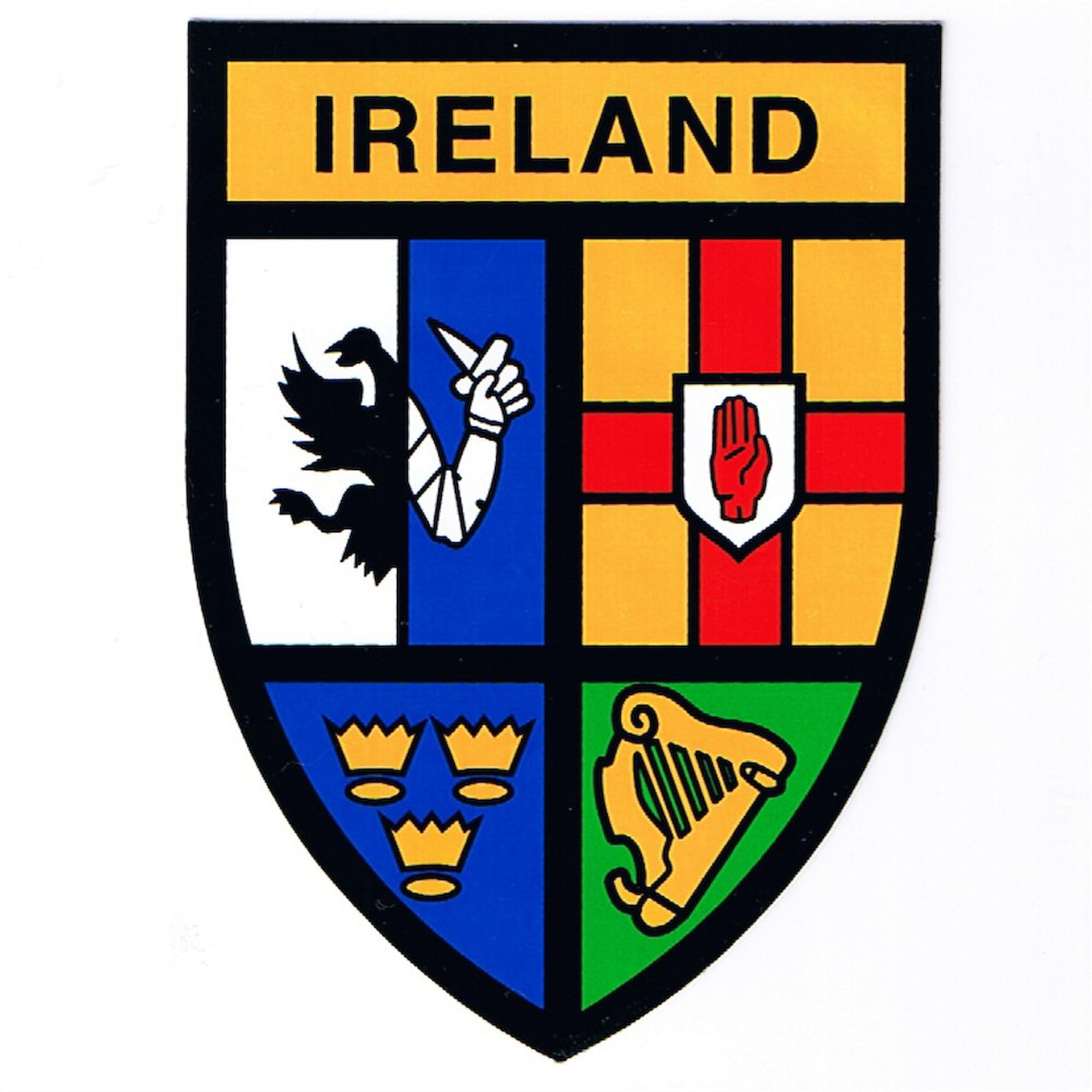 Ireland Oval Car Bumper Sticker - Waterproof Vinyl Decal for Cars, Laptops, Windows | Perfect for Travel Enthusiasts & Irish Pride Display