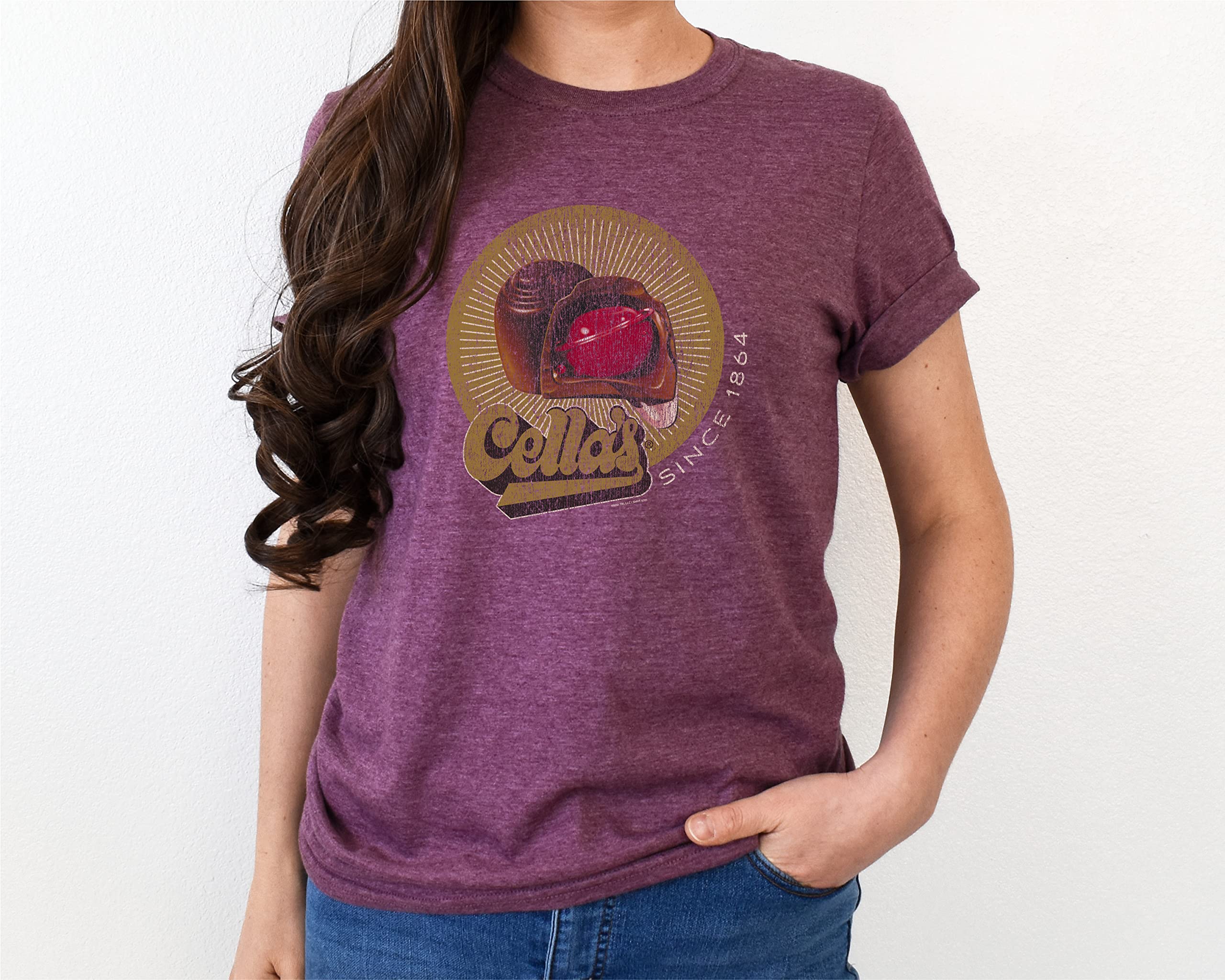 Cella's Chocolate Covered Cherries Vintage Candy T-Shirt | Unisex Retro Sweets Graphic Tee for Casual Wear & Candy Lovers
