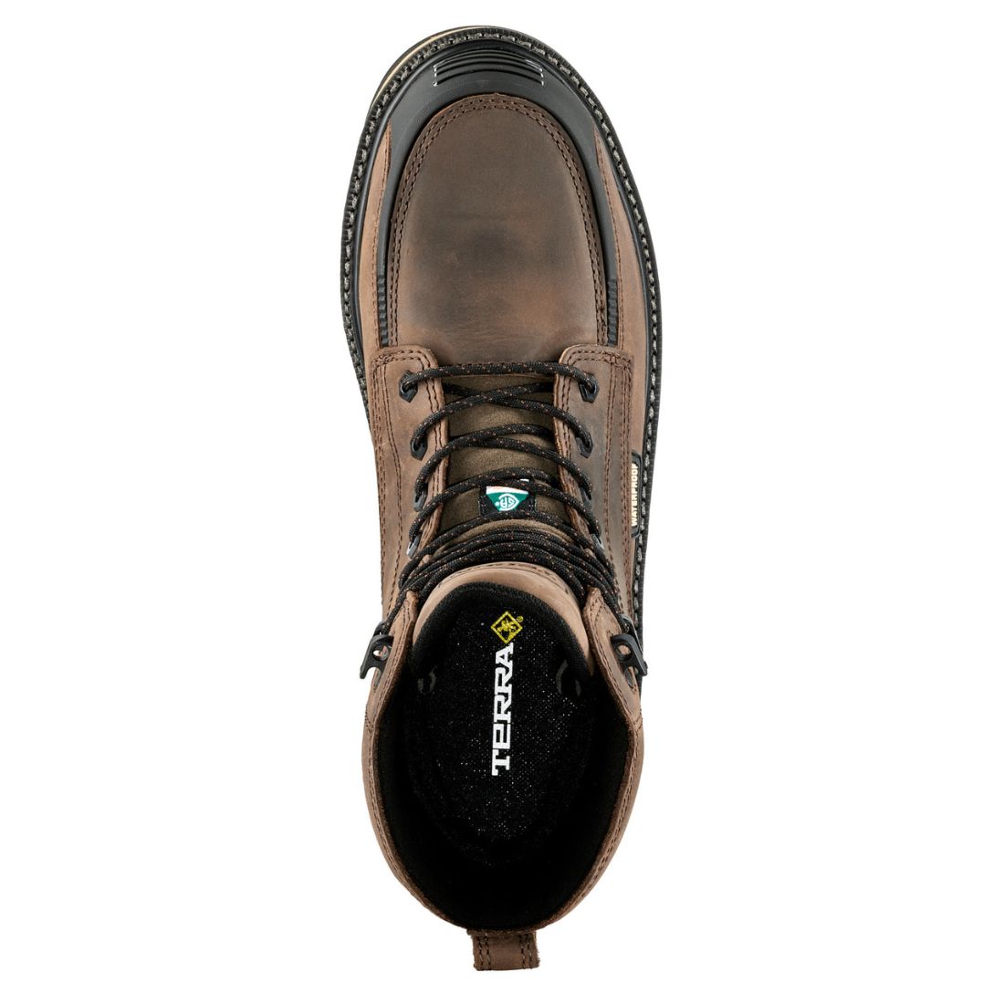 Terra Ironstone Men's 8 Waterproof Composite Toe Work Boot 839FDB - Durable Safety Shoes for Construction, Warehouse & Outdoor Work