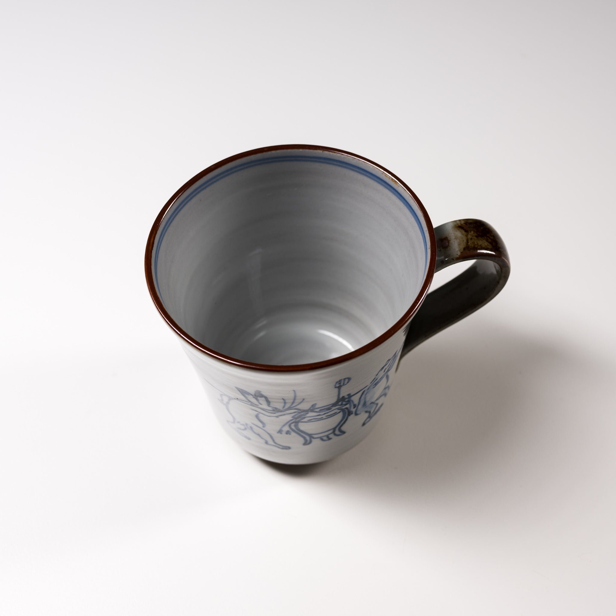 Handmade Kyo Kiyomizu Ware Ceramic Mug - Traditional Japanese Kozanji Tea Cup for Matcha, Coffee & Hot Beverages - Perfect for Tea Ceremonies, Home Use & Gifts