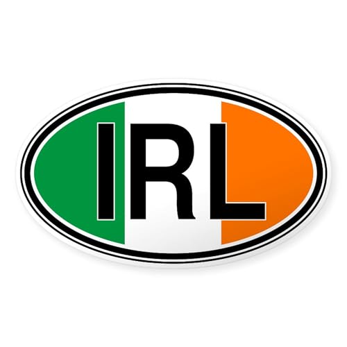 Clear - Ireland Euro Oval Sticker