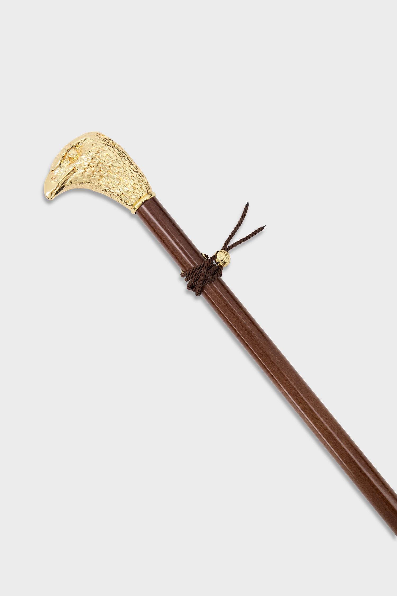 Pasotti Premium Brown & Gold Eagle Shoehorn - Long Handle Shoe Horn for Men & Women - Perfect for Dress Shoes, Boots, and Sneakers - Ideal for Elderly & People with Mobility Issues