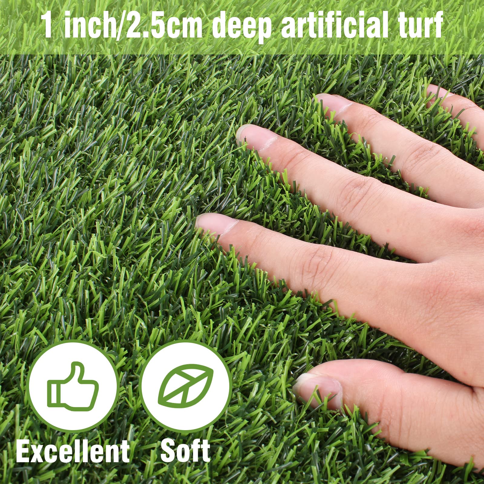 Kesfey 12x108 Inch Artificial Grass Table Runner - Green Synthetic Fake Grass Carpet Rug for Christmas Table Decor, Golf Party, Baby Shower - Durable Thick Tabletop Decor for Home, Events & Outdoor Gatherings