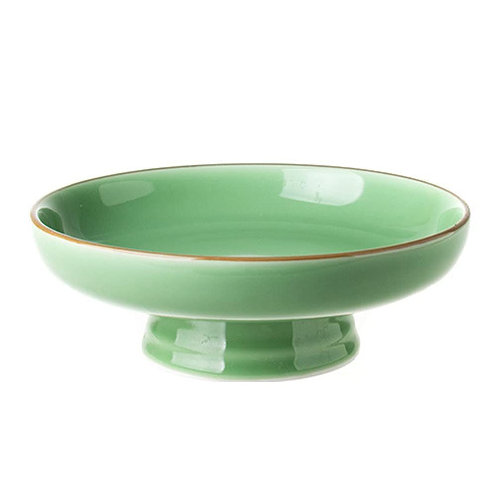 Ceramic Pedestal Bowl - Elegant Round Footed Serving Dish for Fruits, Desserts, and Snacks | Perfect for Kitchen Counter, Dining Table, and Party Centerpiece Decor