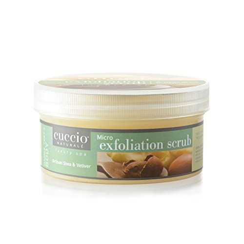 Cuccio Micro Exfoliation Scrub - Natural Sugarcane & Bamboo Powder Face & Body Exfoliator, 16oz - Gentle Skin Polish for Smooth, Glowing Complexion | Perfect for Daily Skincare Routine & Spa Treatments