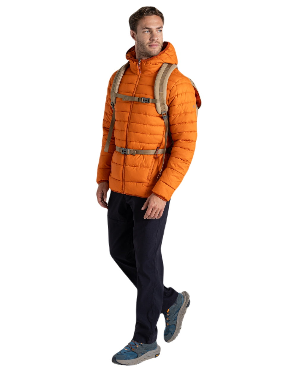 Craghoppers Men's Compresslite IX Hooded Insulated Jacket - Lightweight Waterproof Outdoor Jacket for Hiking, Camping & Travel