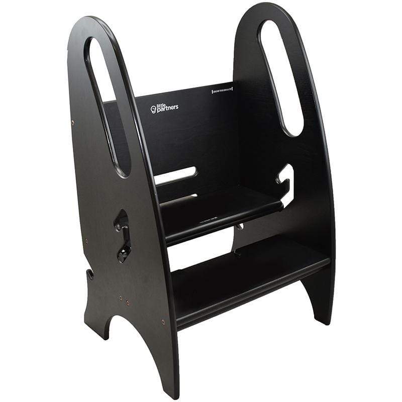 The Little Partners 3-in-1 Step Stool for Kids - Adjustable Learning Tower & Toddler Stool - Perfect for Kitchen, Bathroom & Playroom Safety