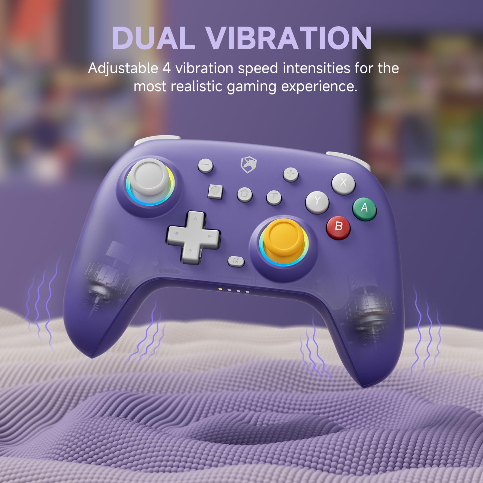 ECHTPower Wireless Pro Controller for Nintendo Switch/Lite/OLED - Hall Effect Joysticks, Wake-up Function, Programmable Buttons, 6-Axis Gyro & Turbo Mode | Perfect for Gaming at Home or On-The-Go