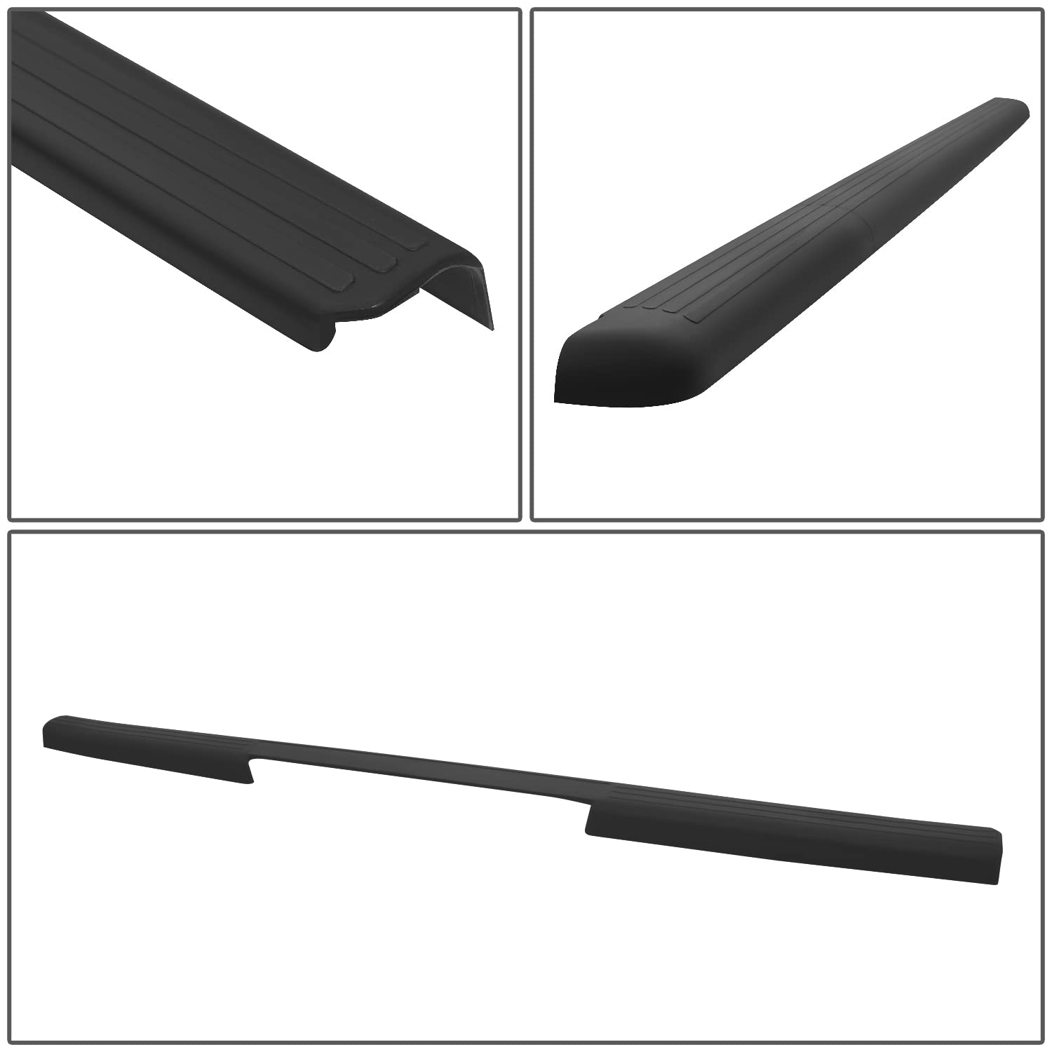 DNA MOTORING ZTL-Y-0261 3-Piece Gloss Black Truck Bed Rail Caps for 2005-2014 Nissan Frontier 73.3