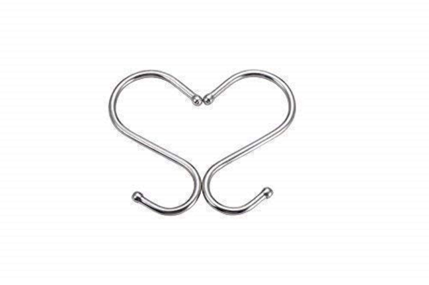 Heavy Duty S Hooks 10 Pack - Sturdy Kitchen Pot Rack Hangers, Clothing Hooks & Utensil Organizer - Perfect for Home, Garage & Outdoor Storage Organization (Ideal for Hanging Pots, Pans, Clothes & Tools)