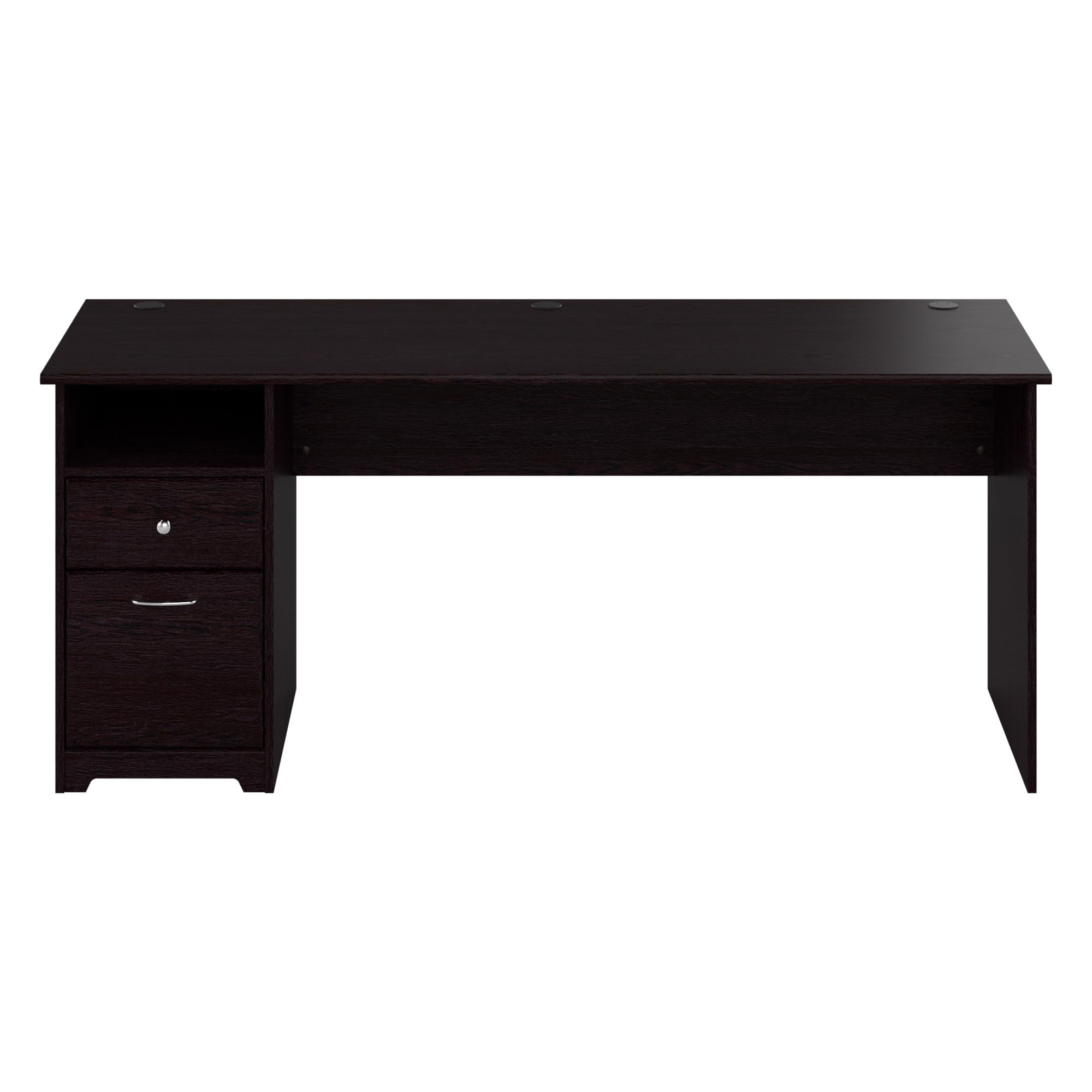 Bush Furniture Cabot 72W Computer Desk with Drawers - Espresso Oak Finish, Home Office Desk for Work & Study, Perfect for Small Spaces & Remote Work