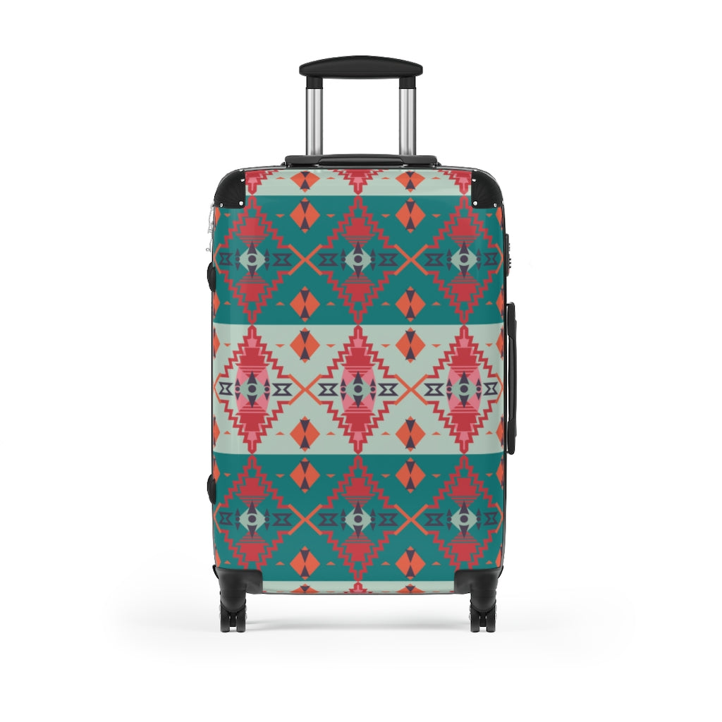 Southwestern Hardshell Luggage Set - Sahara Sunset Design, 3 Sizes (20/24/28 Inch) for Travel, Vacation & Business Trips