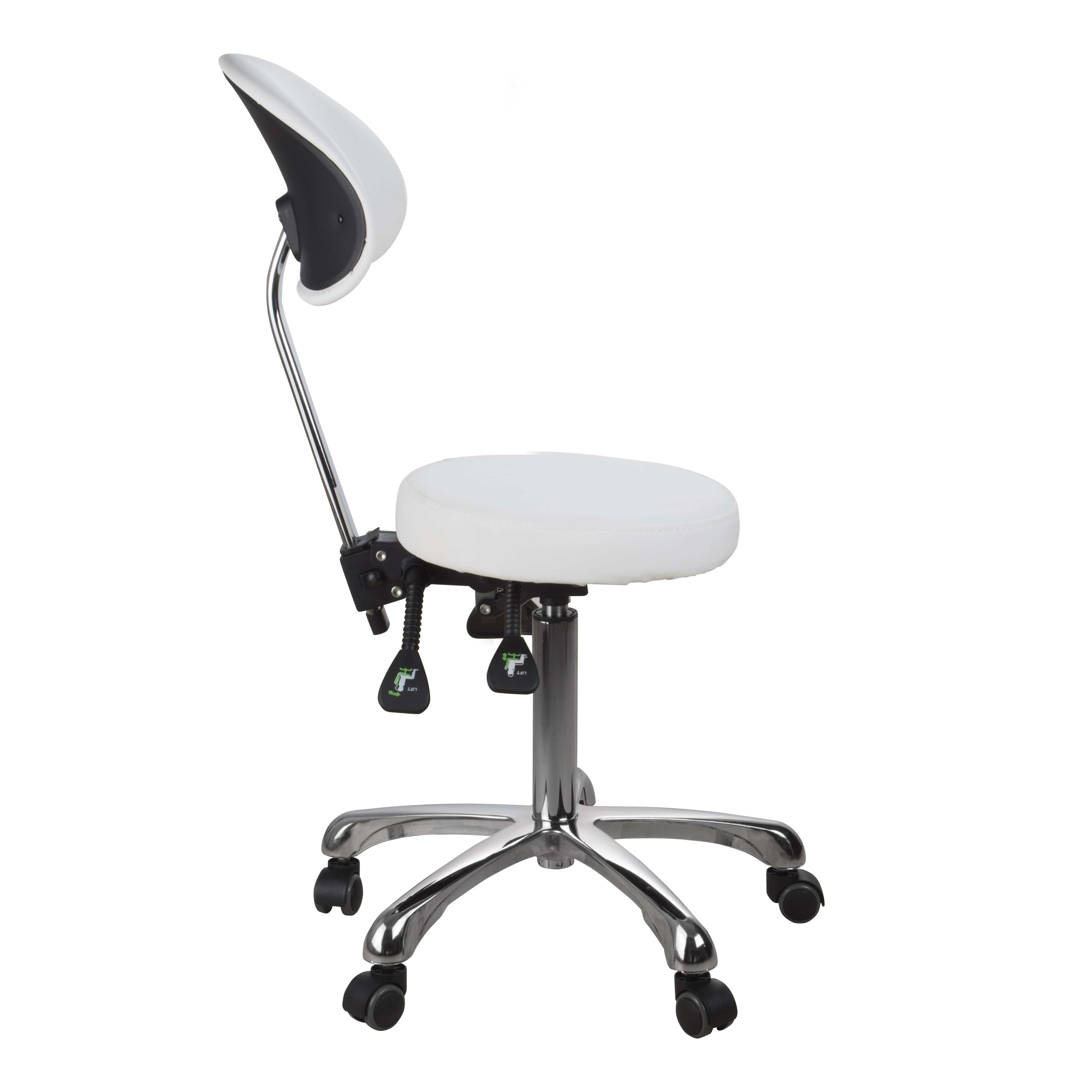 Professional Adjustable Beautician & Salon Stool 1025B - Ergonomic Hydraulic Hairdressing Chair for Barber Shops, Salons & Home Use