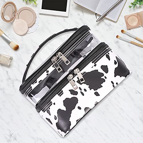 Travel Makeup Pouch Organizer Bag - Waterproof Cosmetic Case for Women, Perfect for Airplane Carry-on & Vacation Essentials Storage