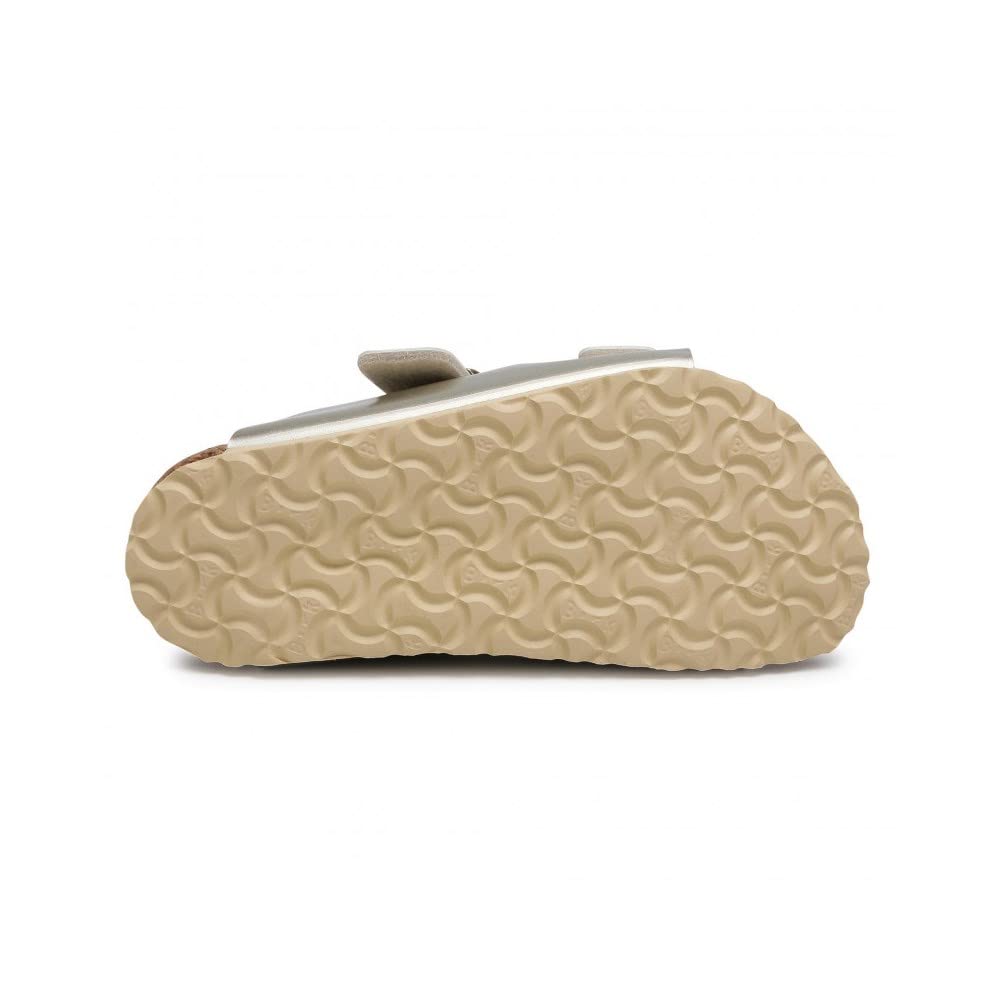 Birkenstock Arizona Kids Sandals - Regular Fit, Electric Metallic Gold, Size US C12 | Comfortable & Durable for School, Play & Everyday Wear
