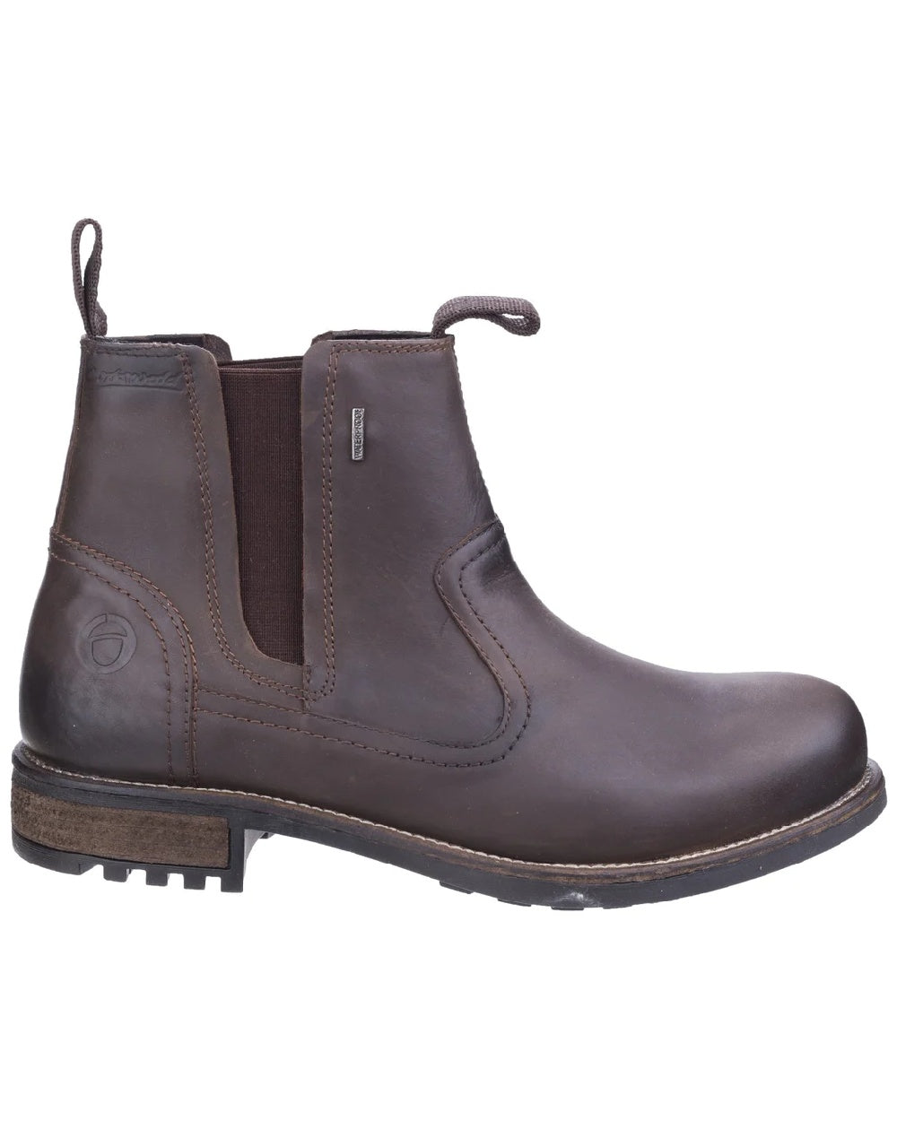 Cotswold Worcester Chelsea Boots for Men - Waterproof Leather Ankle Boots with Elastic Sides - Stylish & Comfortable for Casual Wear, Work, and Outdoor Activities