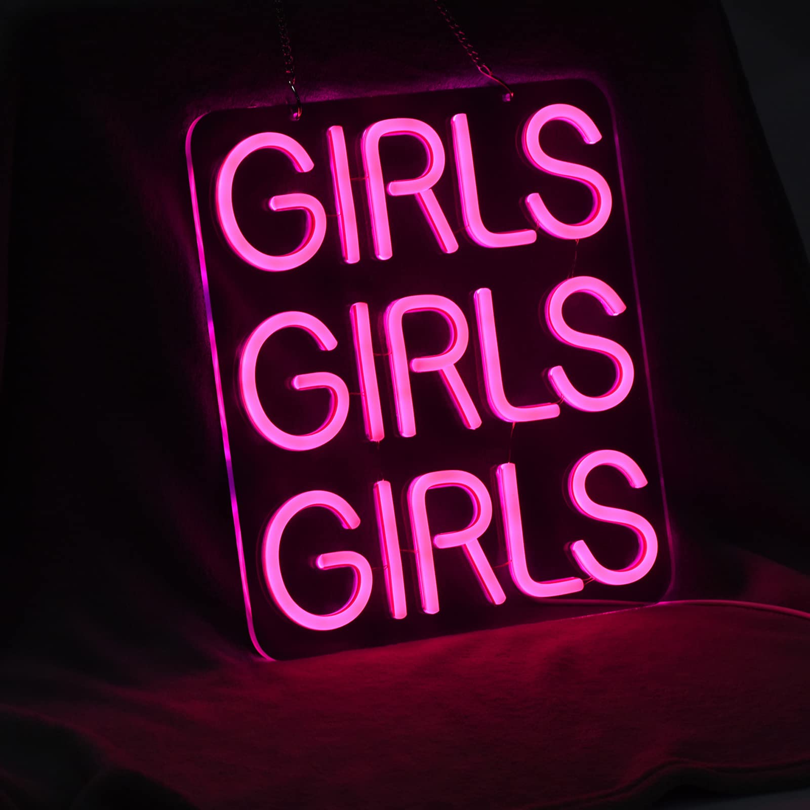 Custom Pink LED Neon Sign for Girls - Beer Bar Wall Art Decor with Dimmer, Perfect for Bedroom, Office, Hotel, Pub, Cafe, Man Cave & Game Room | Durable Neon Lights for Home & Business Decor