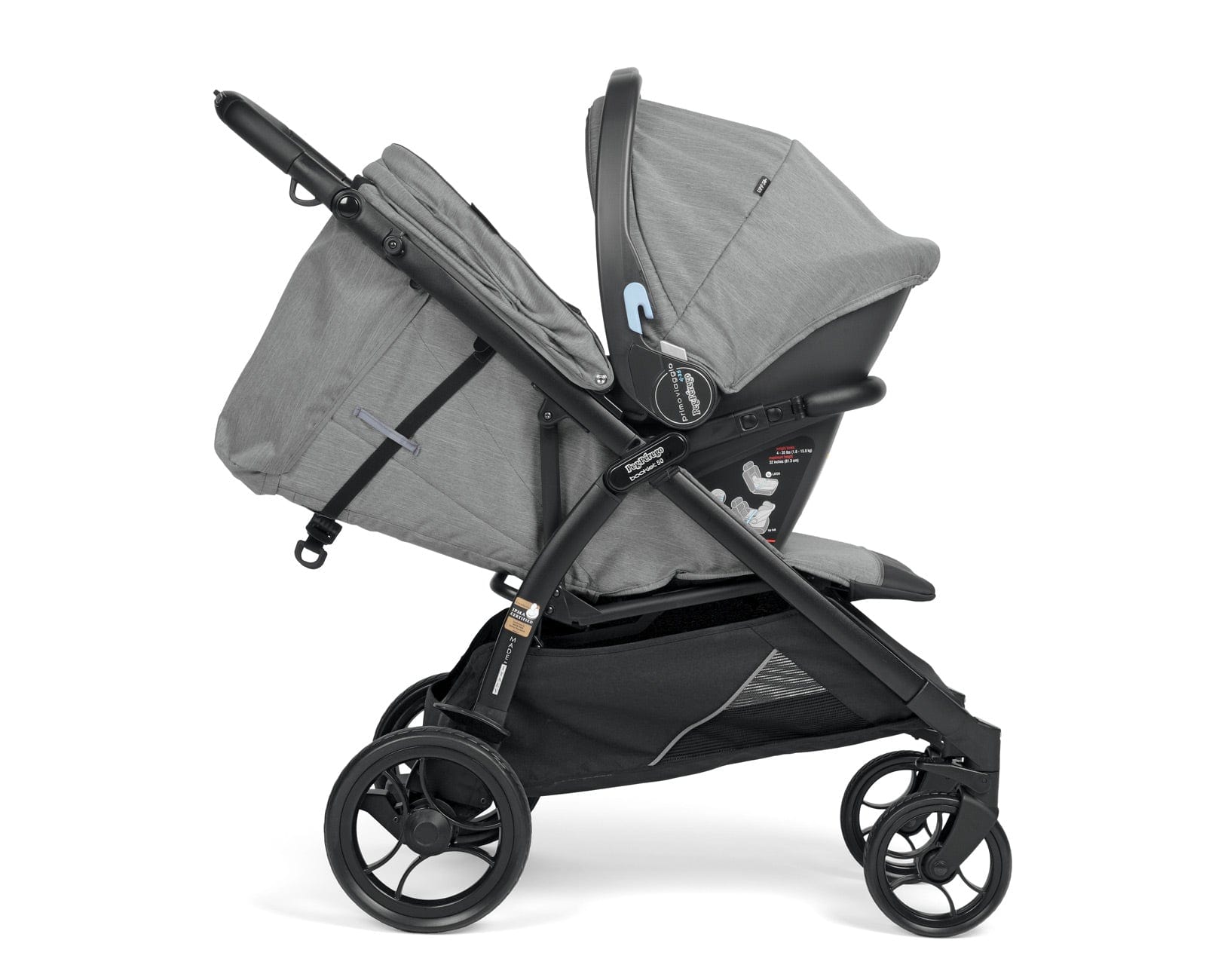 Peg Perego Booklet 50 Travel System Stroller - Lightweight Compact Baby Stroller with Car Seat | Perfect for Travel, Shopping & Daily Use