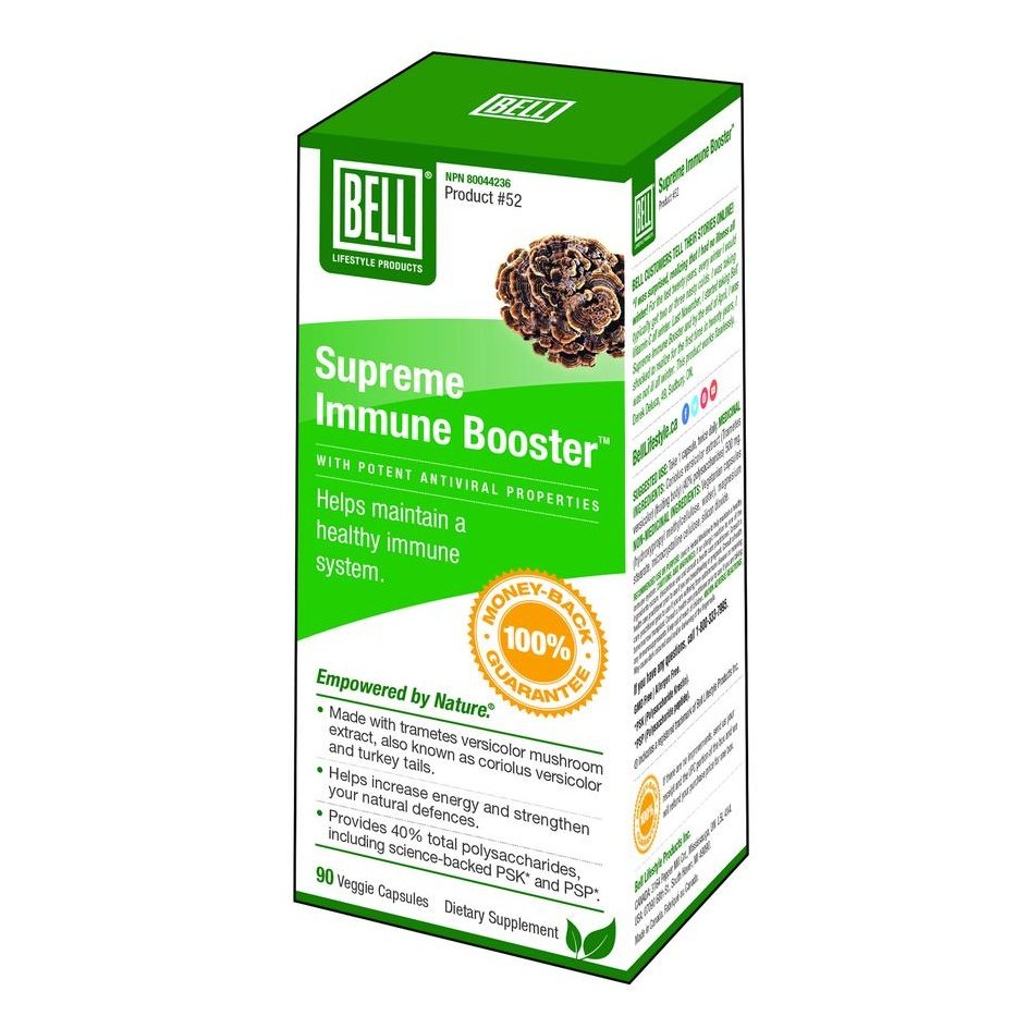 Bell Supreme Immune Booster 90 VCaps - Natural Immune Support Supplement for Adults - Boost Immunity & Wellness Daily