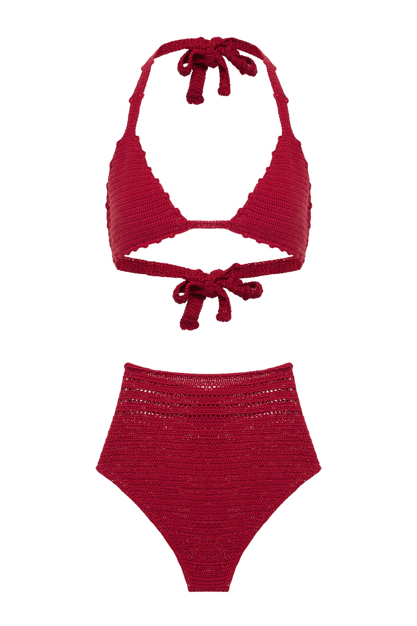 Crochet Bikini Set for Women - Handmade Beachwear Swimsuit Two Piece - Summer Vacation, Pool Party & Tropical Getaway